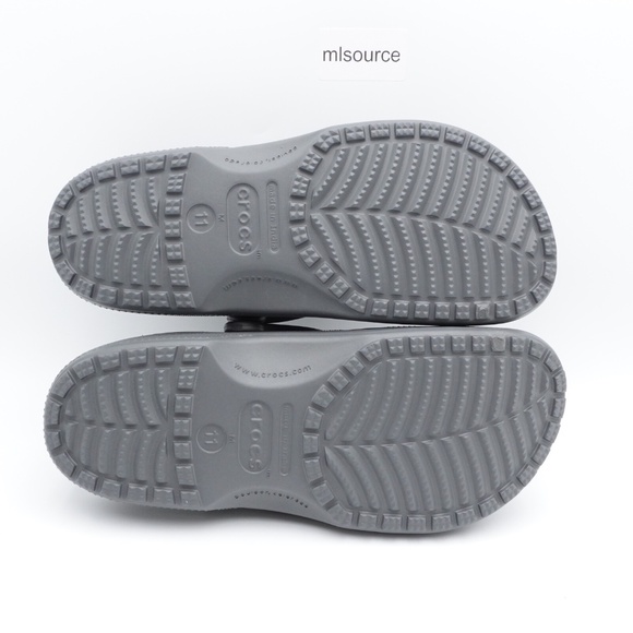 SLD NEW Size 11 Men's Crocs Classic Clogs 10001-0DA Gray - Picture 7 of 7